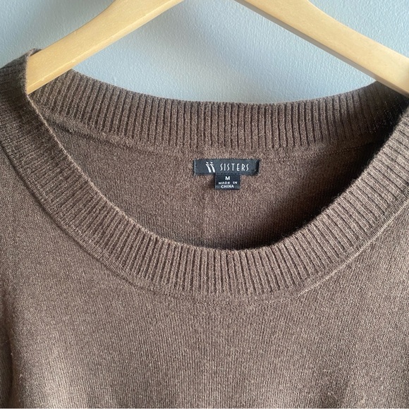 Vintage A-line Sweater Dress Bell Sleeves - Picture 3 of 9